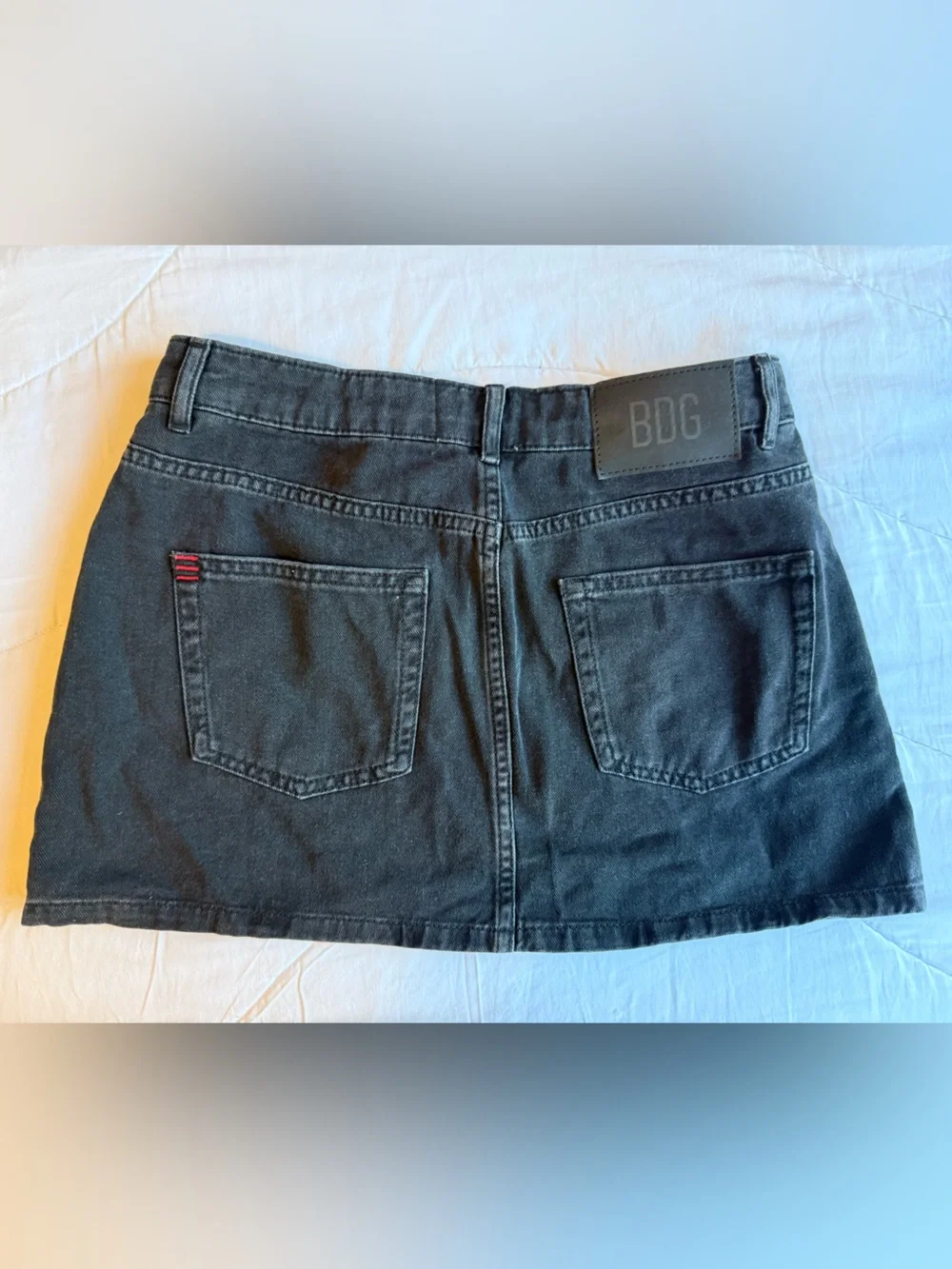 BDG Black Denim Mini Skirt